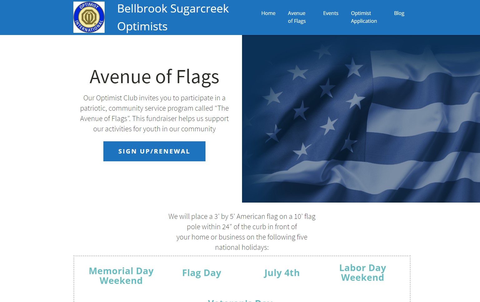 Bellbrook Sugarcreek Optimist Club homepage