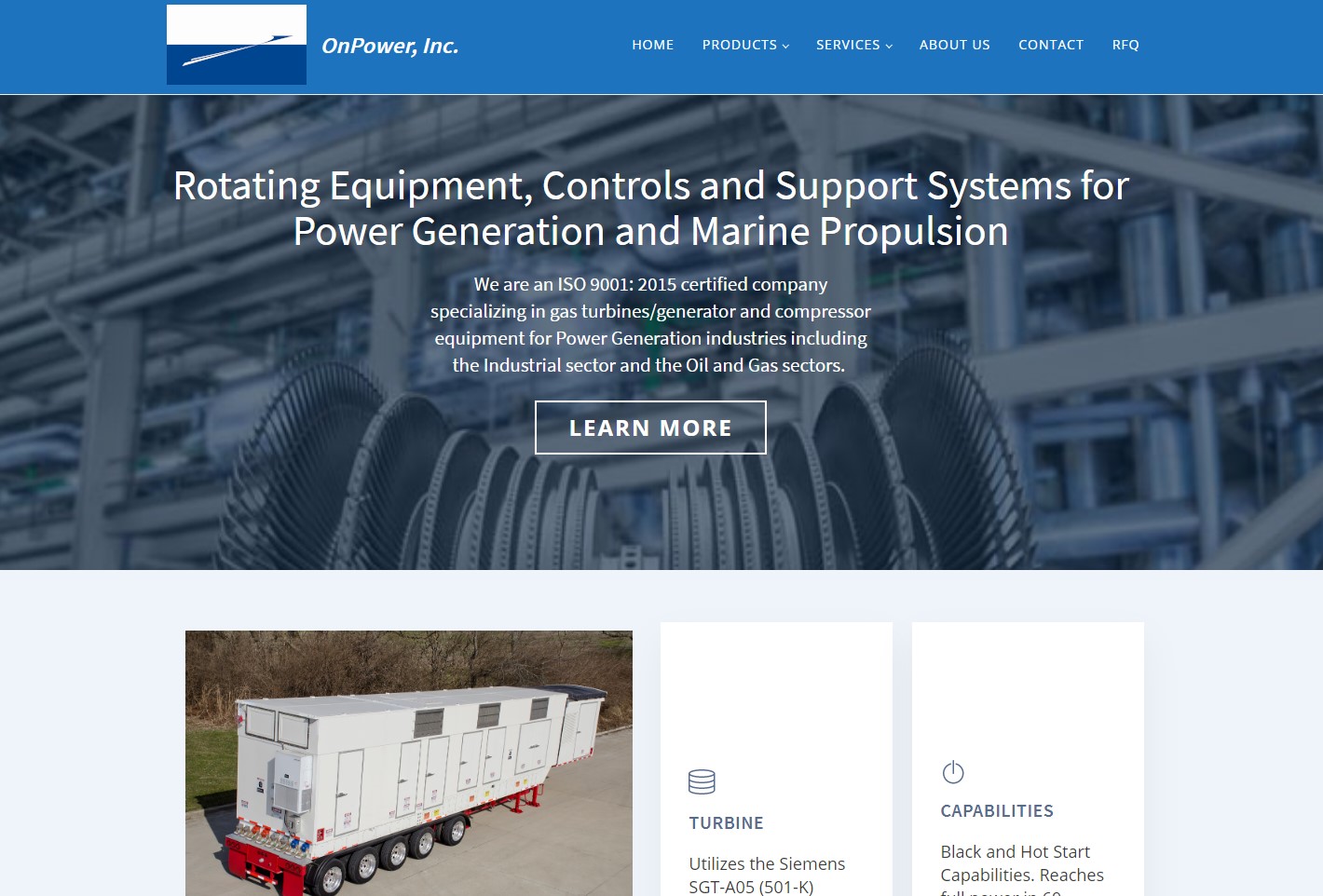 OnPower Inc homepage