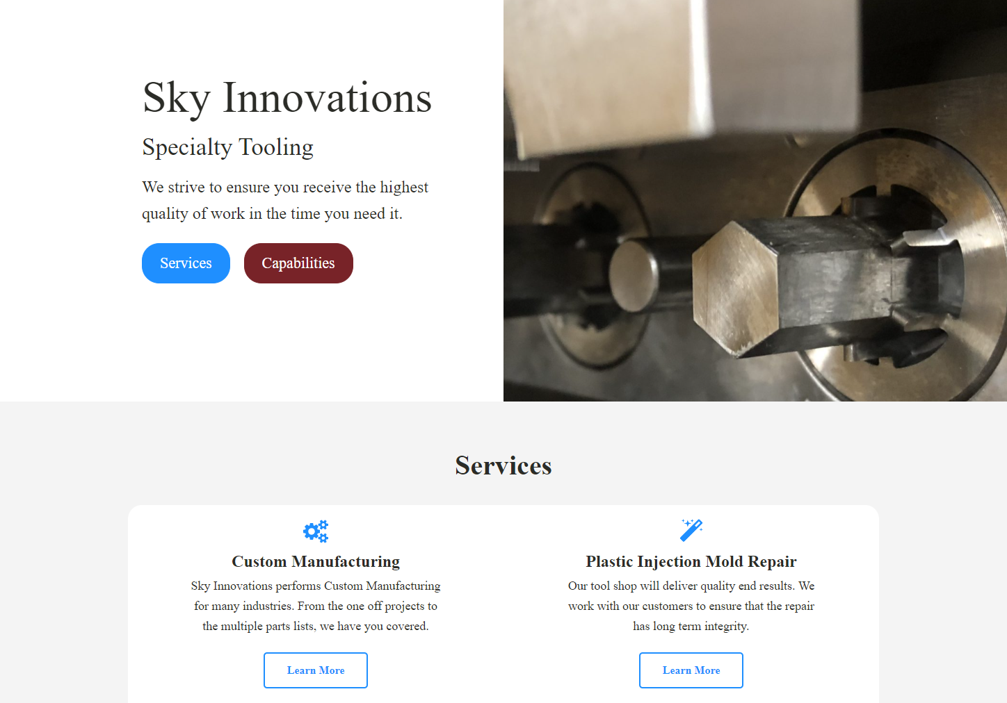 Sky Innovations homepage